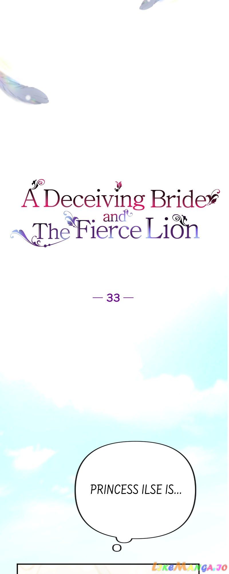A Deceiving Bride and The Fierce Lion Chapter 33 - Page 4