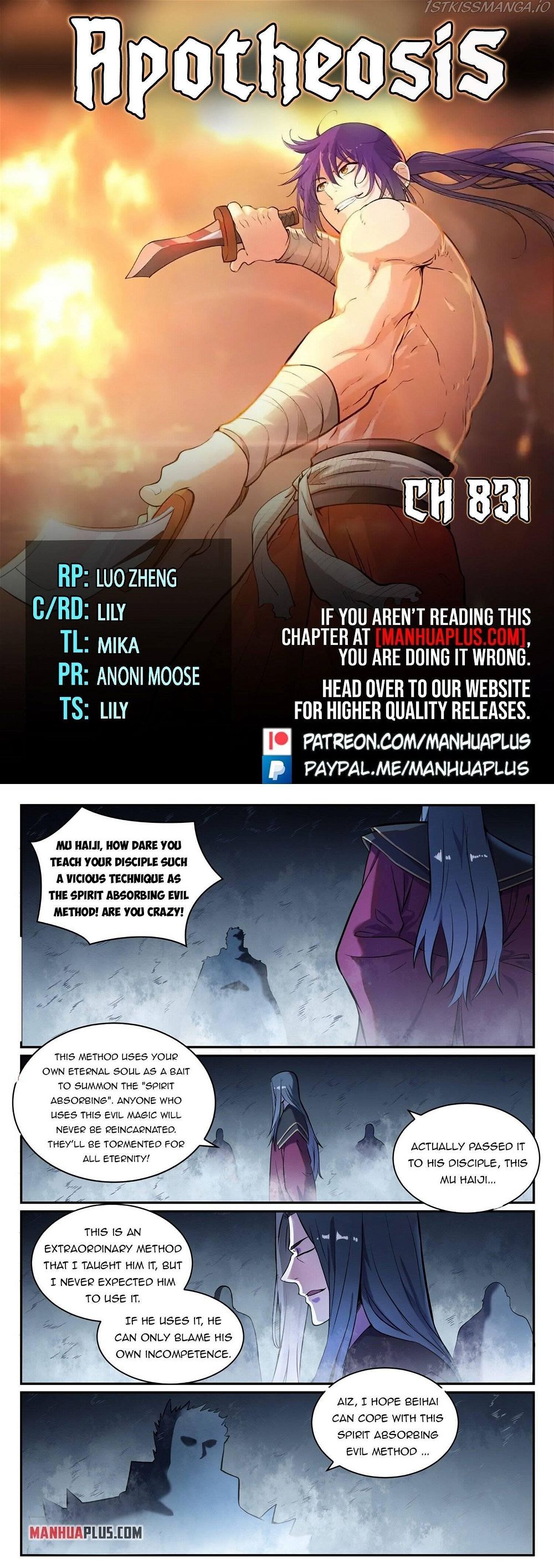 Apotheosis Chapter 831 - Page 1