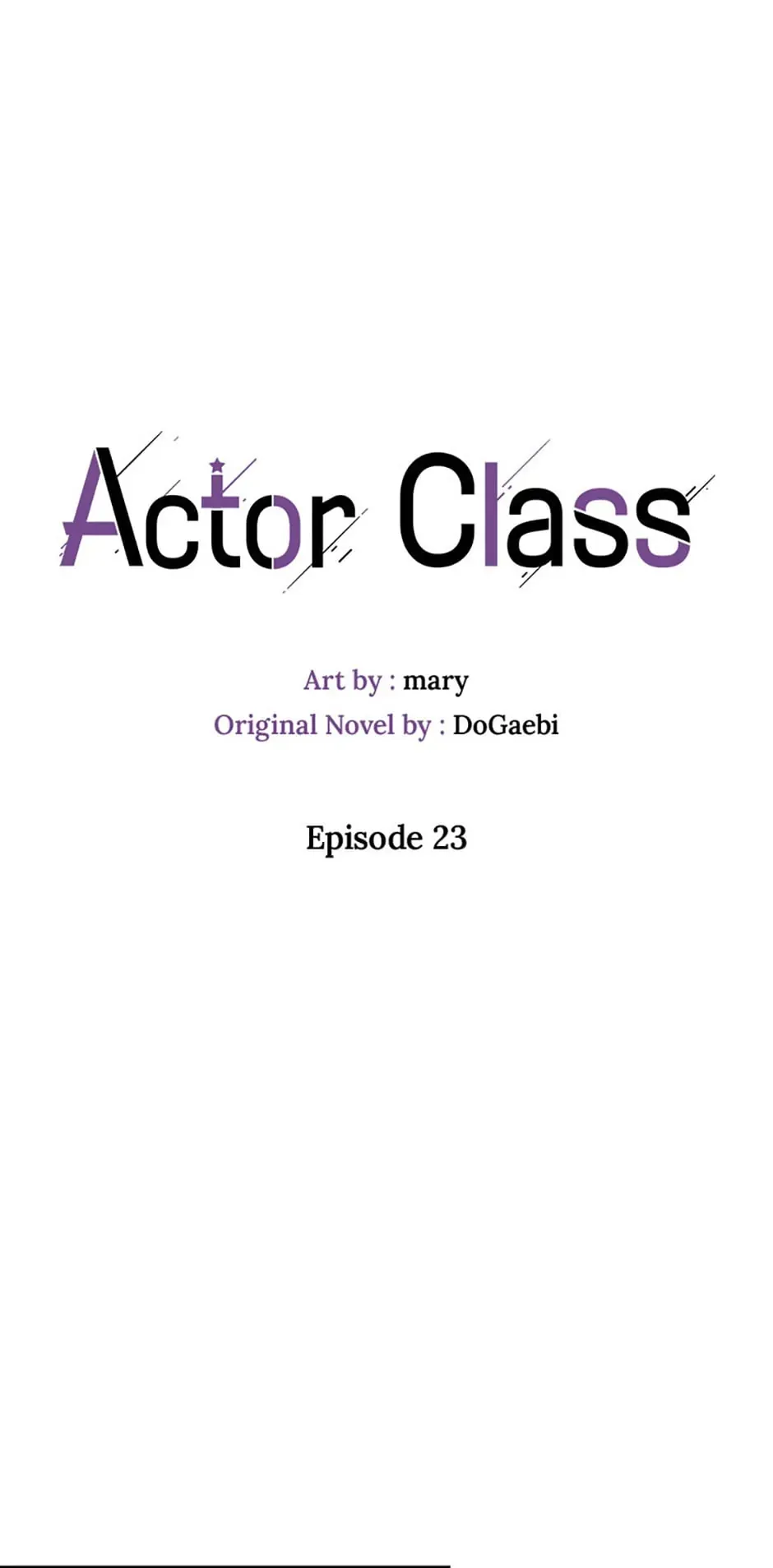 Actor Class Chapter 23 - Page 1